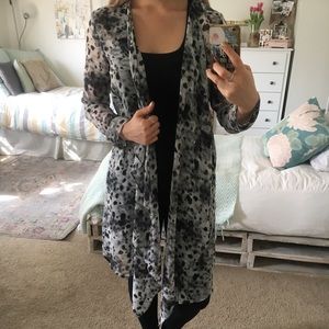 H&M Gray leopard tunic.